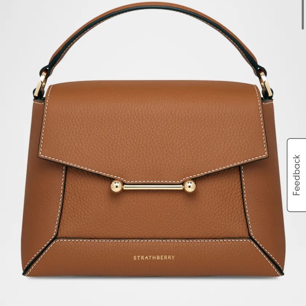 Strathberry Mosaic Envelope Flap Top-Handle Bag